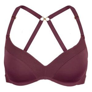 Lively all-day no wire push up bra in plum 32C